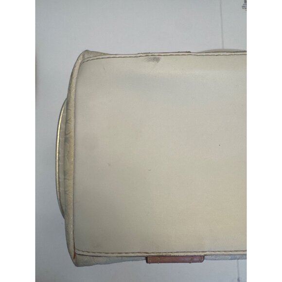 Coach Bumblebee Flower Sig C Floral Handbag Tote Purse 14x9x5” VGUC* - Picture 5 of 5